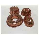 Copper Jell-O molds