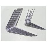 Metal shelf brackets