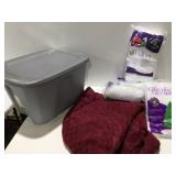 Christmas tree skirts snow blanket & tote