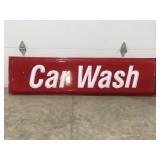 Plastic  car wash sign 71" x 18"