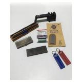 Knife, sharpening items