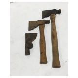 3 carpenters hatchets