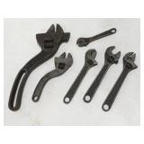 Vintage adjustable wrenches