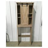 Behind the toilet shelf needs work