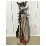 Golf clubs with bag