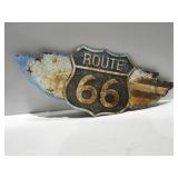 Metal Route 66 sign
