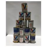 Vintage cardboard quart oil cans