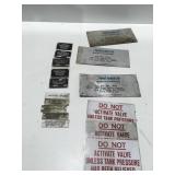 Miscellaneous metal & plastic signs