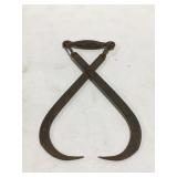 Antique ice tongs