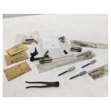Gun related items, vintage bullet mold