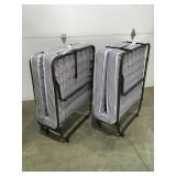 2 portable single beds