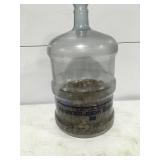 Pennies in a 5 gallon plastic jug