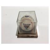 Crest, caring, team baseball with signatures no