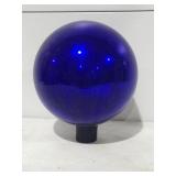 Glass blue gazing ball