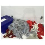 Christmas decor Garland Bows angel in a tote