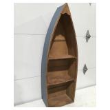 Wood boat display
