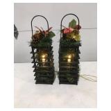 2 holiday lanterns