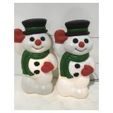 2 Empire plastic lighted snowman, 18 "