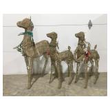 Lighted Christmas deer decorSome assembly