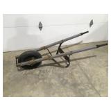 Wheel barrel frame and  flat free tire
