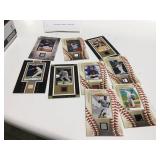 Authentic jersey and baseball cards