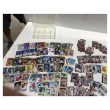 Baseball cards on them