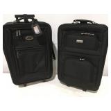 Two pieces of small luggage