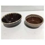 Vintage brown dips bowls