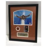 LeBron James framed picture with card