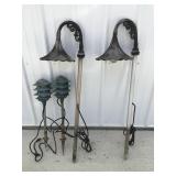 Vintage metal outdoor landscaping lights