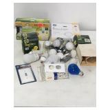 Lightbulbs and  electrical items
