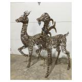 Christmas lighted deer decorSome assembly