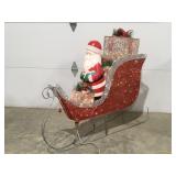 Plastic, Santa and sleighSanta has been