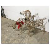 Christmas lighted deer decor