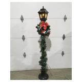 Christmas plastic lighted light post 72 inches