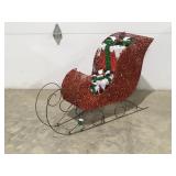 Lighted, sleigh decorPackages are battery