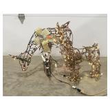 Lighted Christmas deer decor