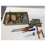 Vise grips, screwdrivers, pliers, and more