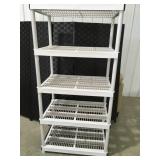 plastic shelve 72" tall