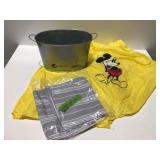 Super bowl soft drink bucket Mickey Mouse poncho