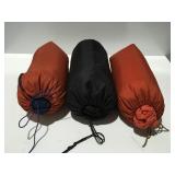 3 sleeping bags