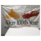 Oldsmobile hundred year 3 x 5 flag