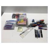 Art markers pens pencils and more