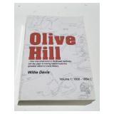 Olive hill book signed by author