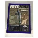 Charlie Fry 2004 Akron zips framed poster & Play