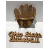 Wood baseball, decor, Ohio State baseball