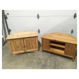 2 corner entertainment centers