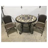 Table with two chairs, 39 inches