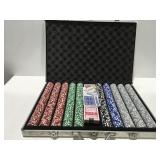 Large set of poker chips
