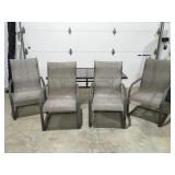 Outdoor table and chairs rough condition